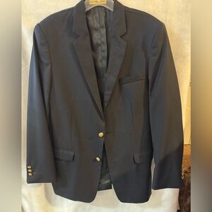 Class Club Men's Navy Blazer with Gold Buttons